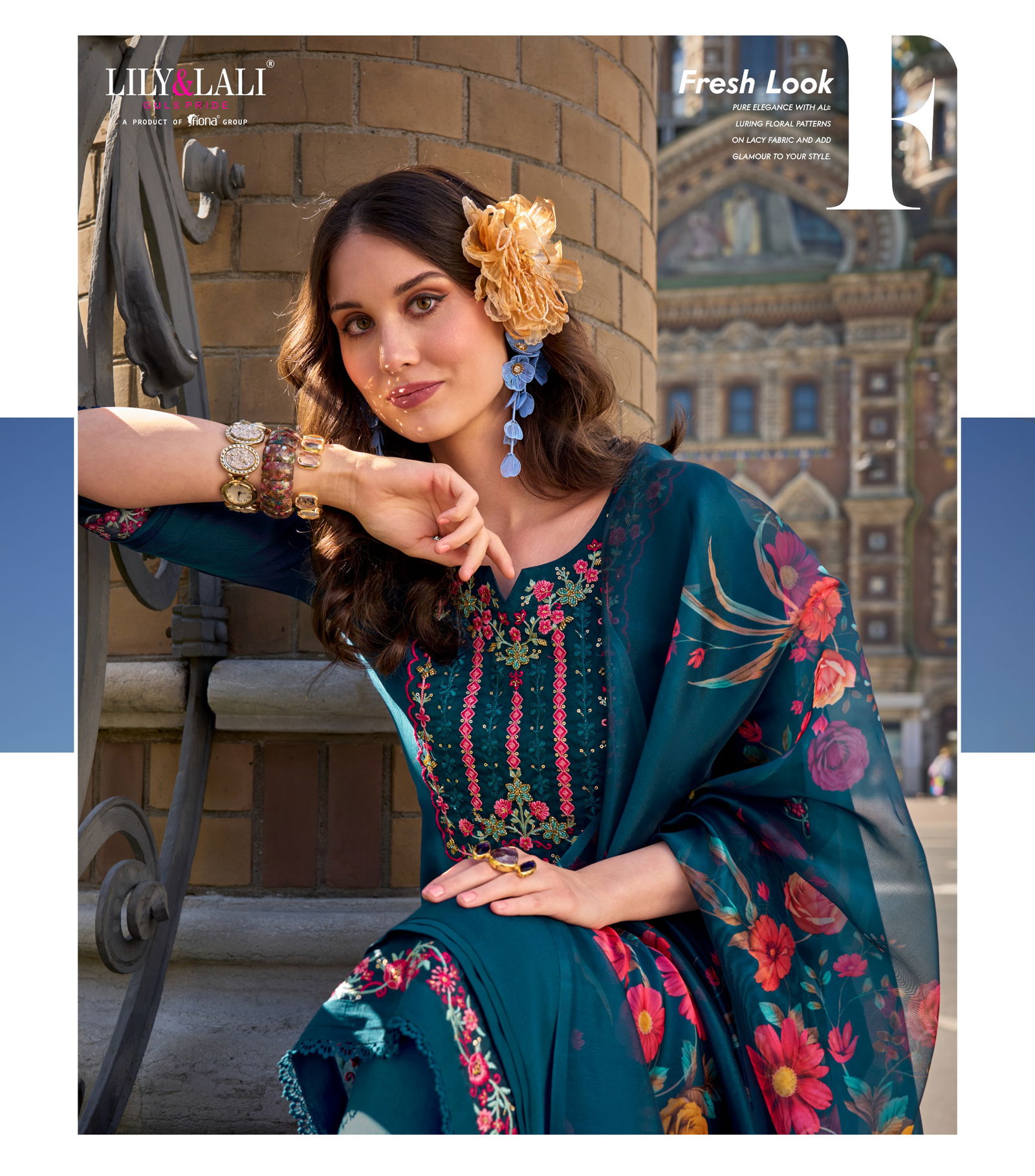 Srivalli By Lily And Lali Embroidery Handwork Viscose Readymade Suits Wholesale Online